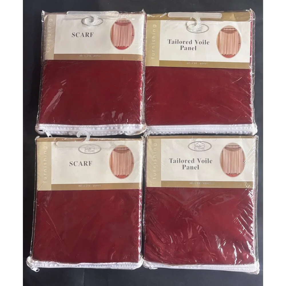 Kennedys Totally Home Burgundy Sheer Scarf 40
